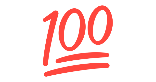 100 На прозрачном фоне