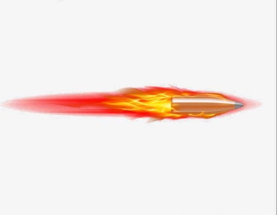 Выстрел на прозрачном фоне