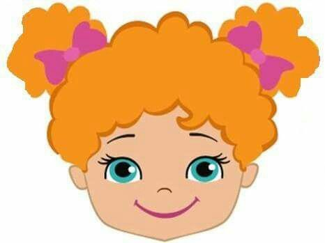 Голова девочки для детей