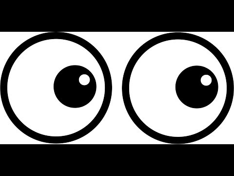 Глаза черно белые мультяшные