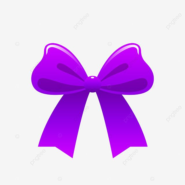 Фиолетовый бант