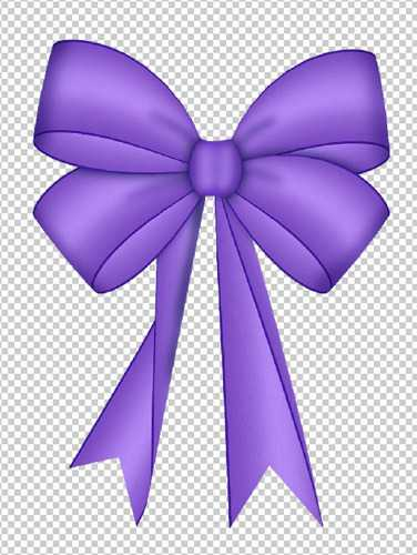 Сиреневый бантик