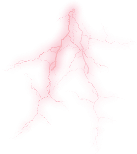 Эффект красной молнии без фона