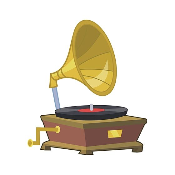 Граммофон мультяшный