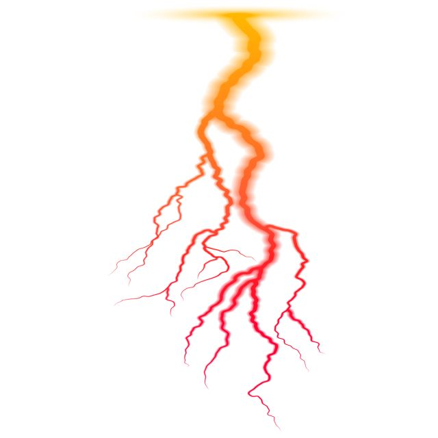 Молния без фона