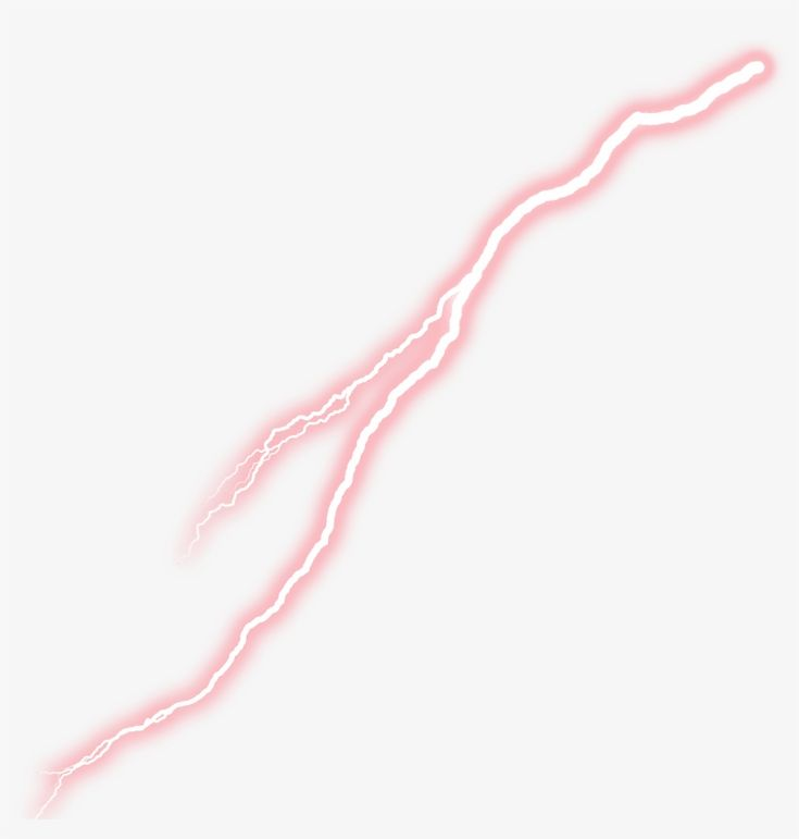 Красная молния на прозрачном фоне