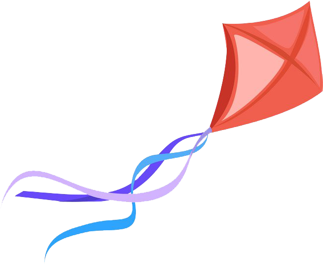 Воздушный змей на прозрачном фоне