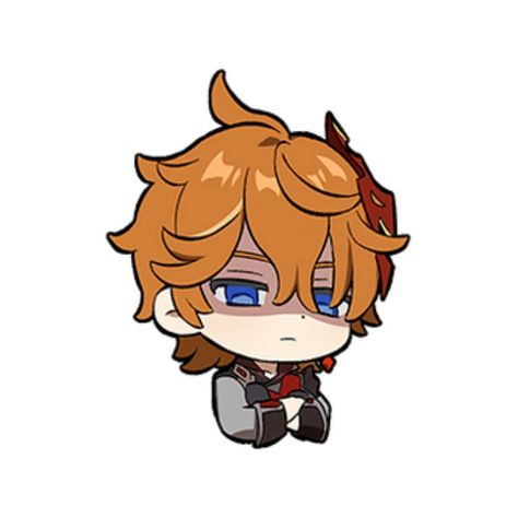 Стикеры Геншин Импакт Чиби Тарталья