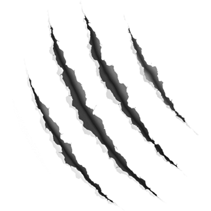 Рваные следы когтей