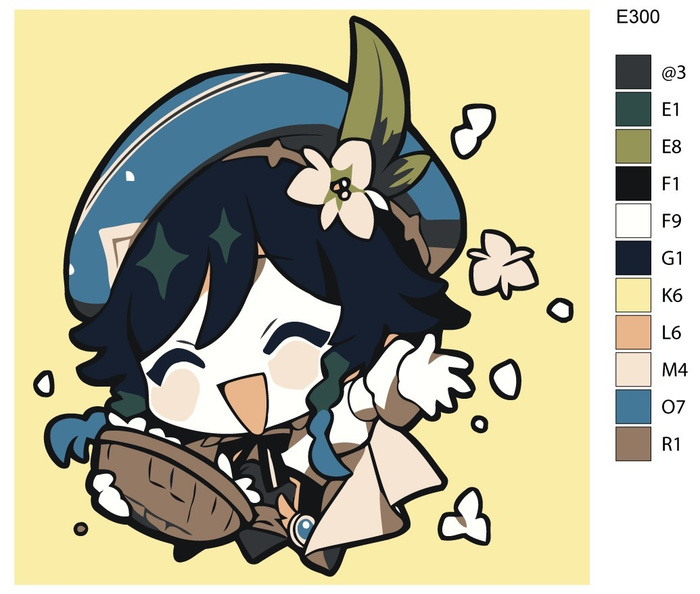 Венти Геншин Импакт Чиби Стикеры