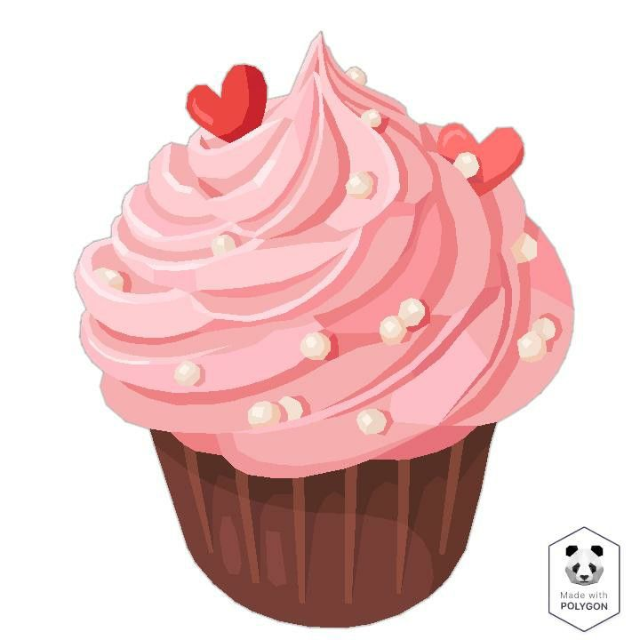 Кекс на белом фоне