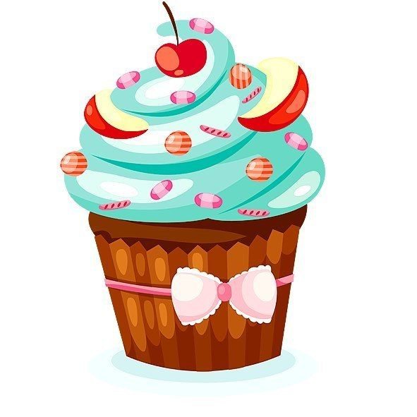 Пироженки на прозрачном фоне