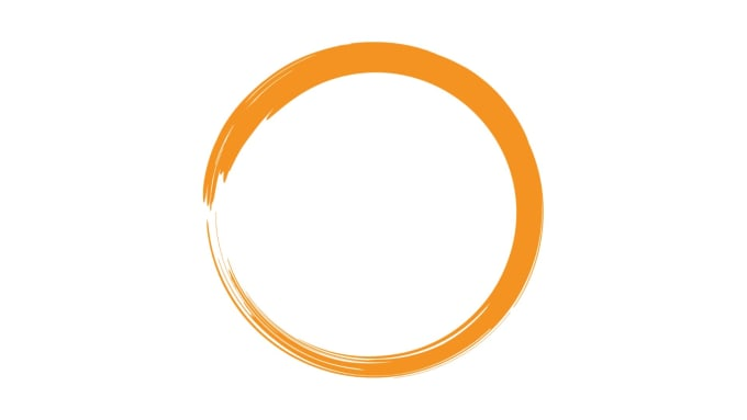 Оранжевый кружок