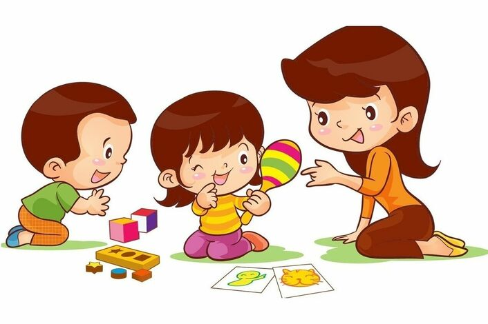 Иллюстрации играющих детей