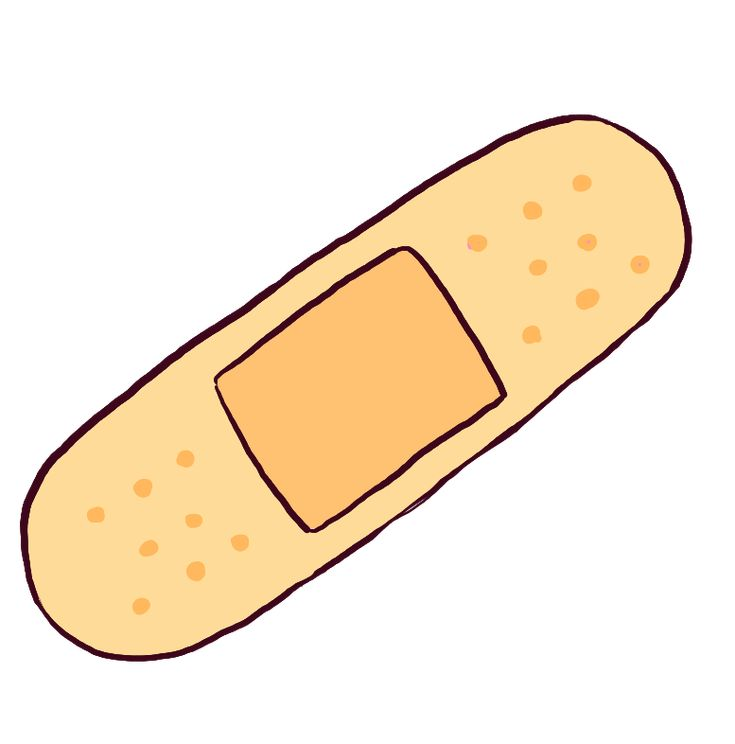 Пластырь на прозрачном фоне