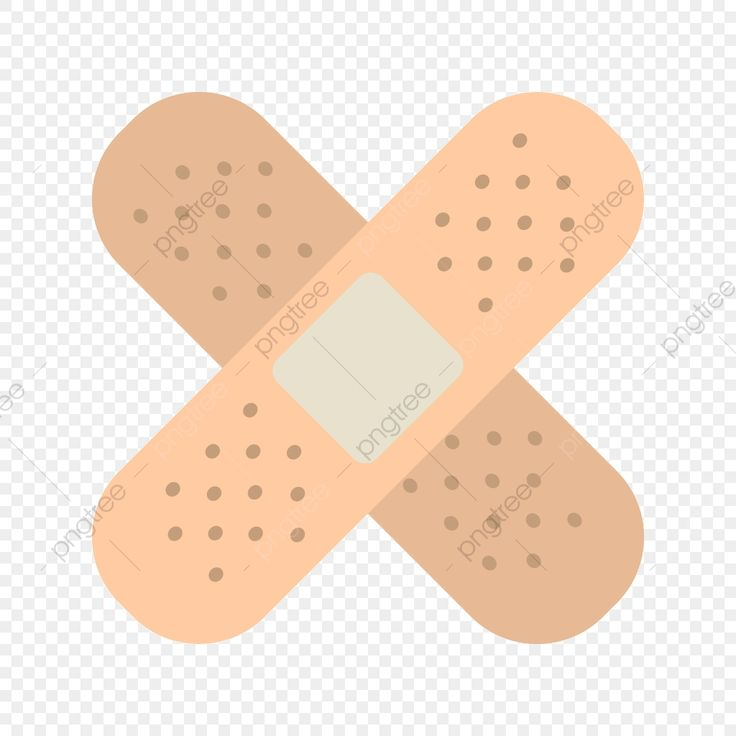 Пластырь на белом фоне