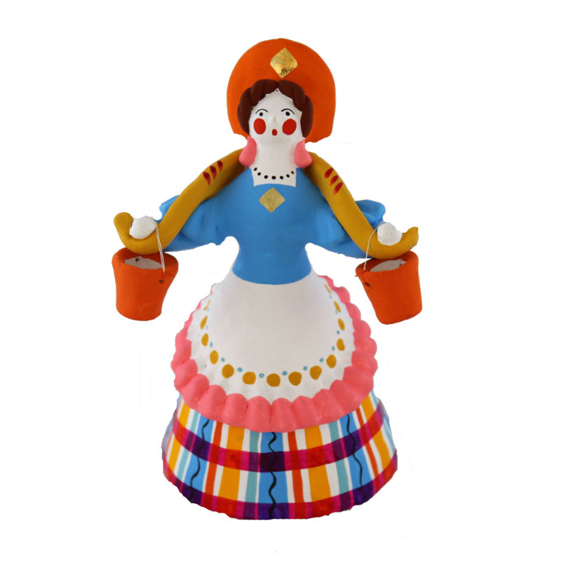 Дымковская игрушка "Барыня"