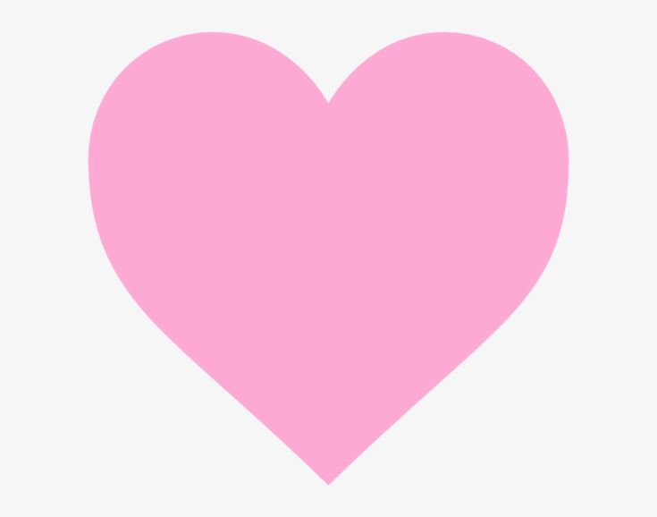 Нежно розовое сердце