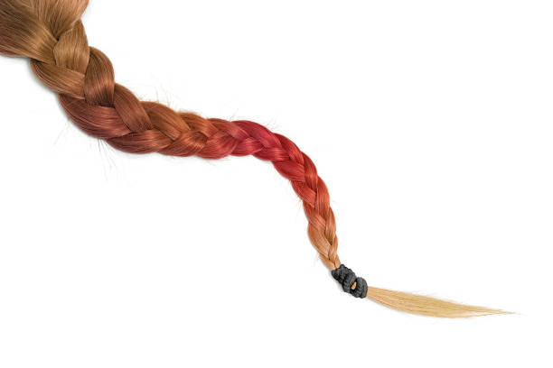 Косы на белом фоне