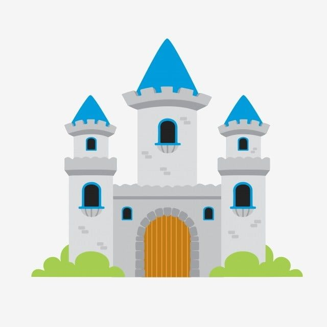 Сказочный дворец на прозрачном фоне