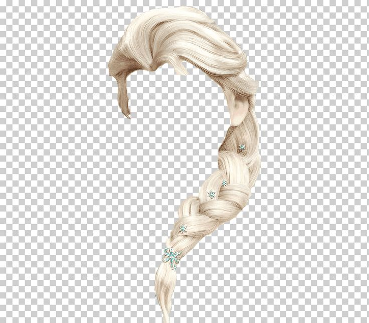 Волосы без фона косичка