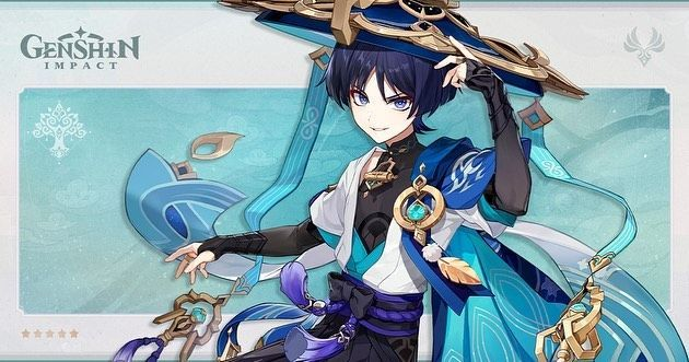 Странник Геншин Импакт арт