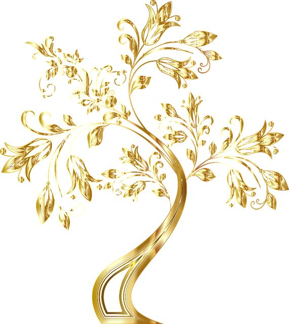 Белый фон с золотистыми узорами