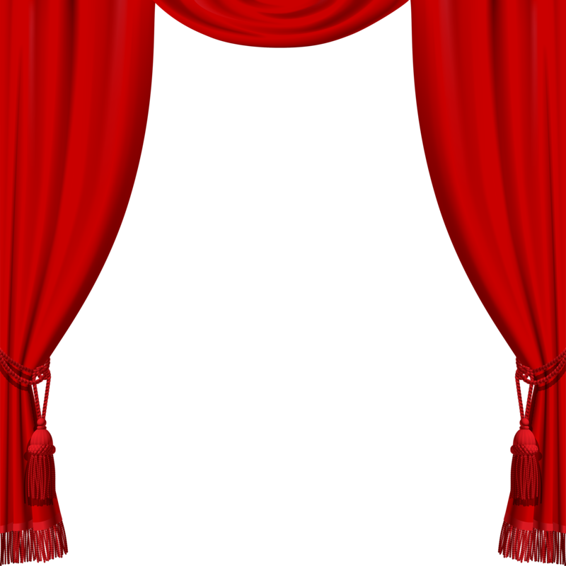 Красные шторы