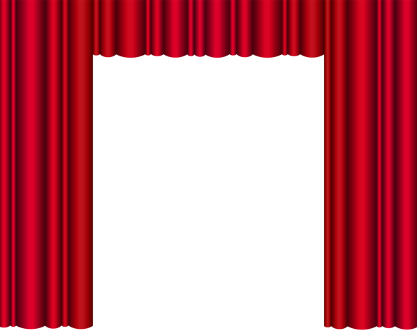 Красные шторы