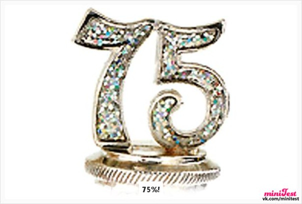 Цифра 75 красивая