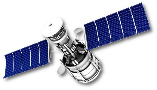 Спутник на прозрачном фоне