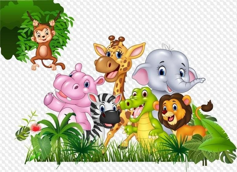Мультяшные животные для детей