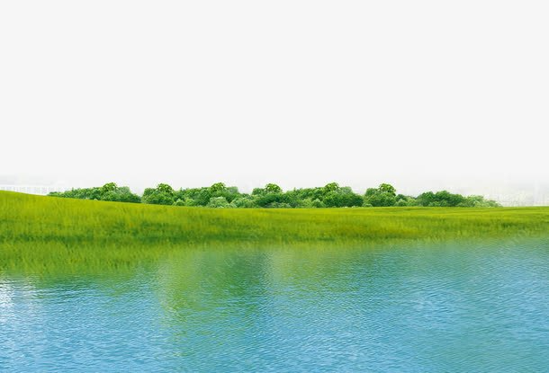 Речка на прозрачном фоне