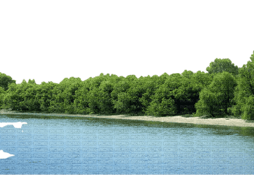 Река без фона