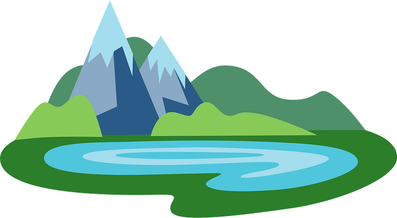 Клипарт озеро на прозрачном фоне
