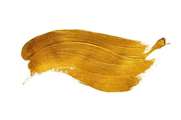 Мазок золотой краски