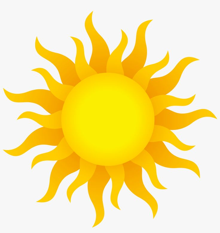 Солнце на прозрачном фоне