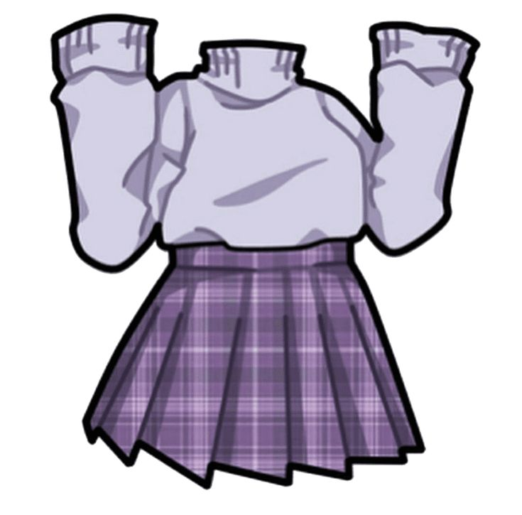 Юбка на прозрачном фоне