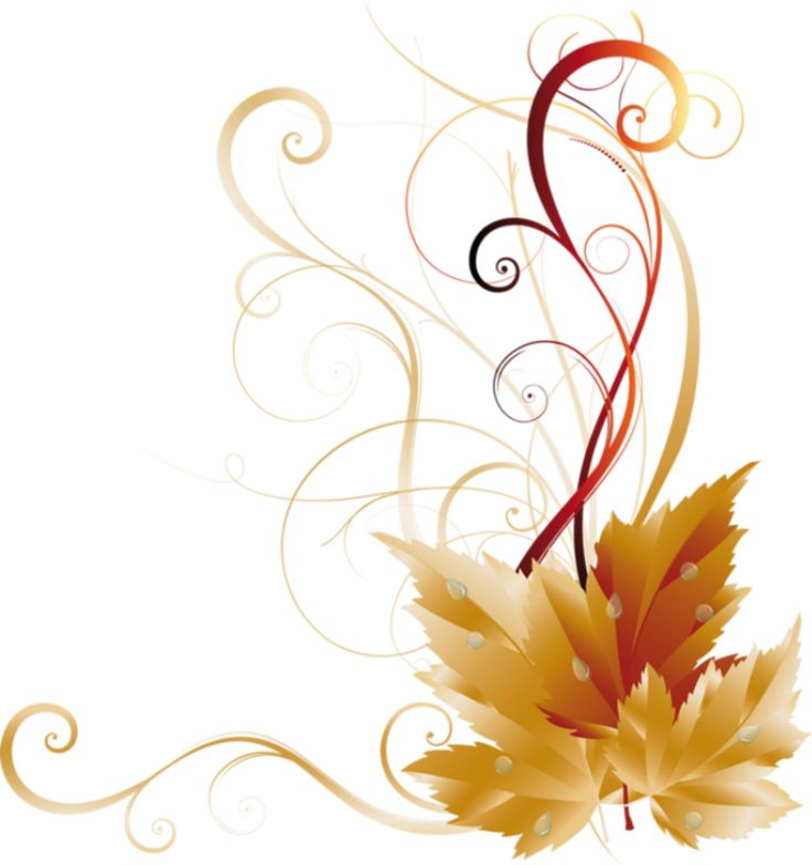 Осенняя рамка уголок