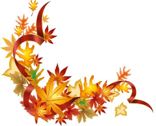 Осенняя рамка уголок