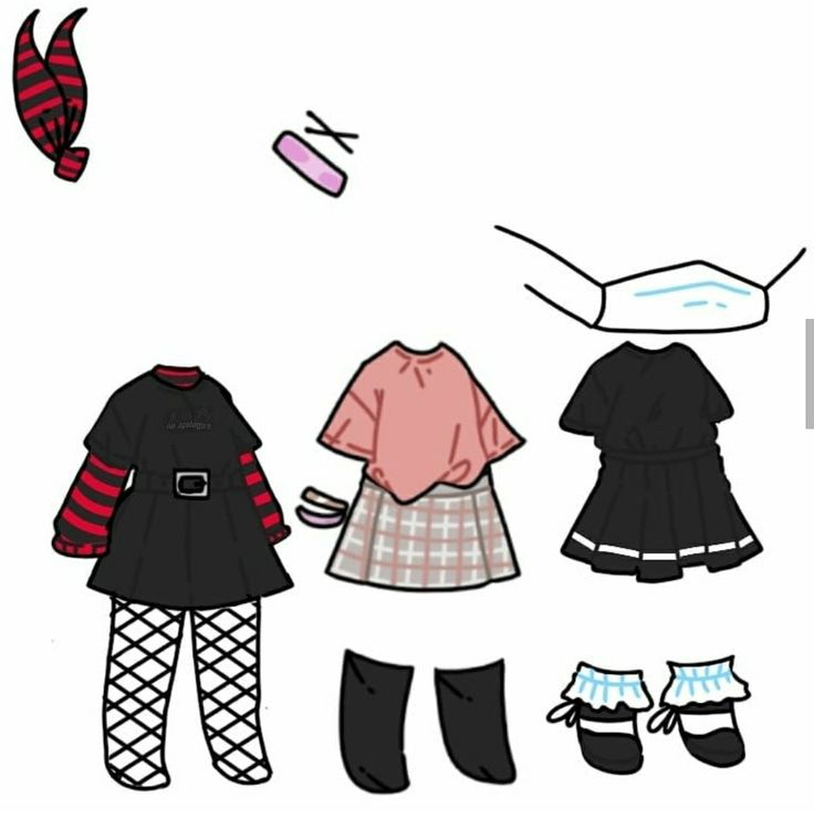 Гача лайф одежда и волосы и глаза для девочек