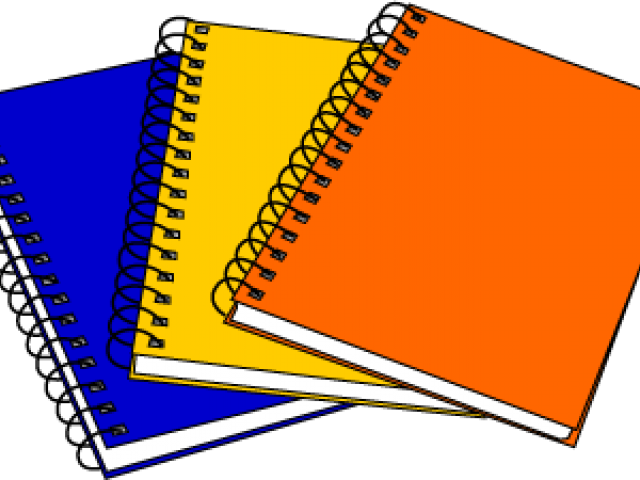 Тетрадь на белом фоне