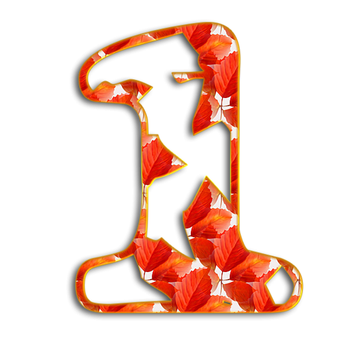 Осенний алфавит для оформления