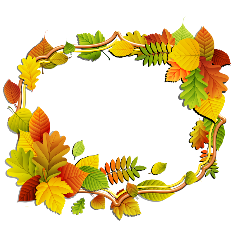 Рамка из осенних листьев