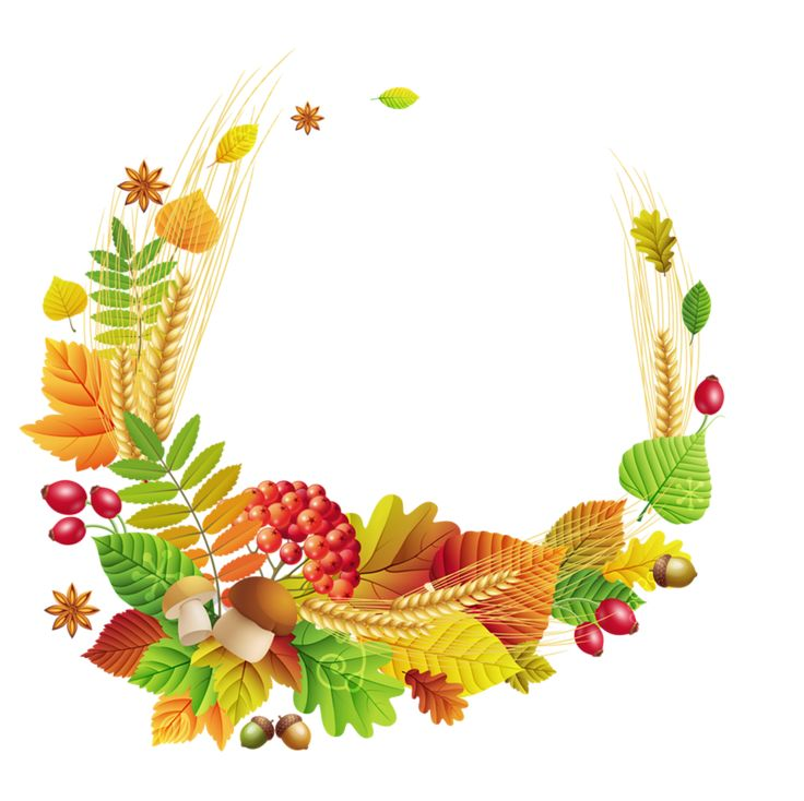 Рамка осенние листья