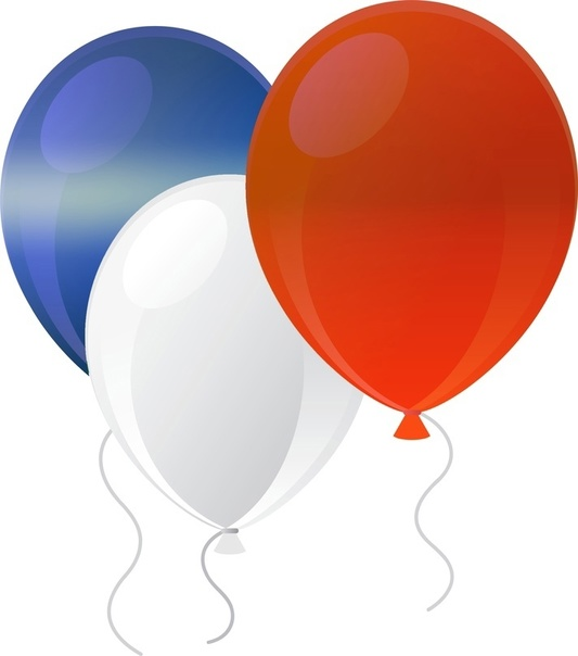 Воздушные шарики Триколор