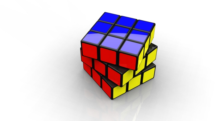 Кубик Рубика фон