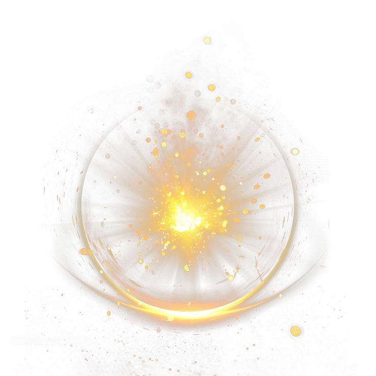 Желтые блики на прозрачном фоне