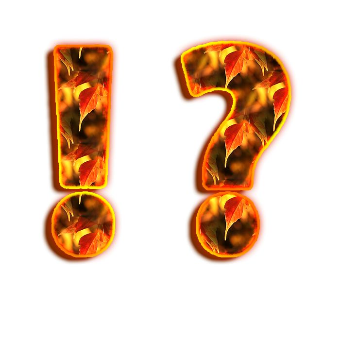 Цифры в осеннем стиле