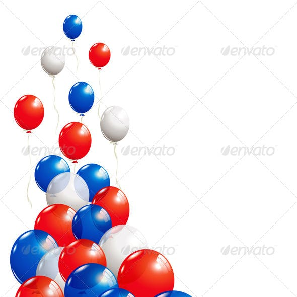 Синие и красные шары